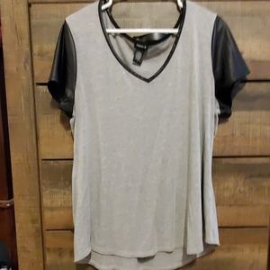 Mixed material tshirt